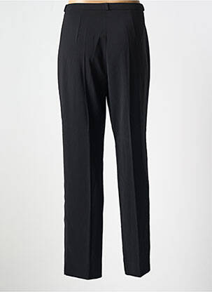 Pantalon droit taille à pinces taille haute noir MODISSIMO femme