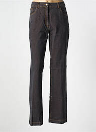 Jeans coupe slim stretch taille normale marron PAUL BRIAL femme
