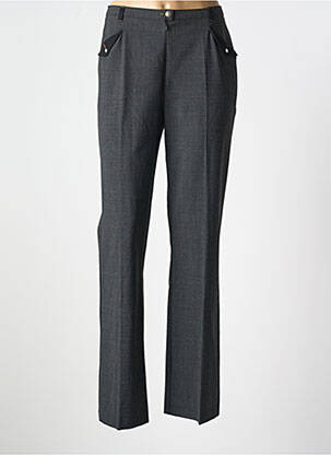 Pantalon flare taille à pinces taille haute gris PAUSE CAFE femme