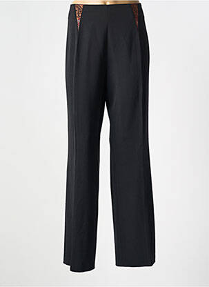 Pantalon flare taille à pinces taille haute noir PAUSE CAFE femme