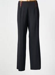 Pantalon flare taille à pinces taille haute noir PAUSE CAFE femme