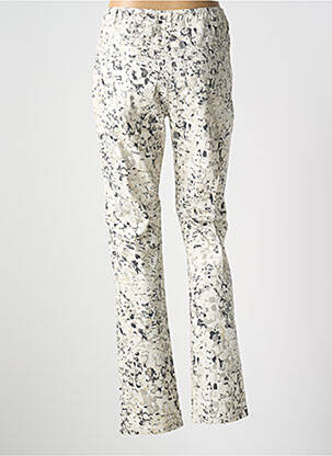 Pantalon slim tissage popeline taille normale beige PAUSE CAFE femme