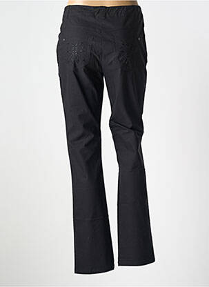 Pantalon slim tissage popeline taille normale noir PAUSE CAFE femme