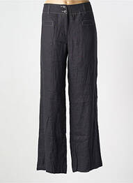 Pantalon large fermeture zippée sous rabat boutonné taille basse noir PAUSE CAFE femme