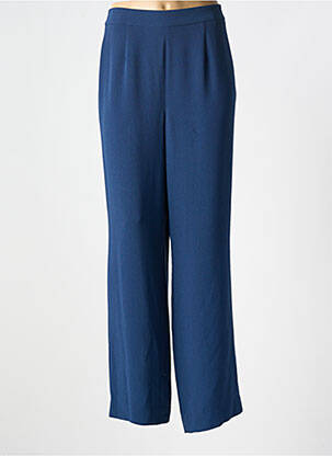 Pantalon large fermeture zip latéral taille normale bleu TRU femme