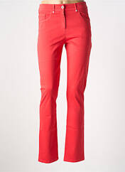 Pantalon slim rouge PAUSE CAFE pour femme seconde vue