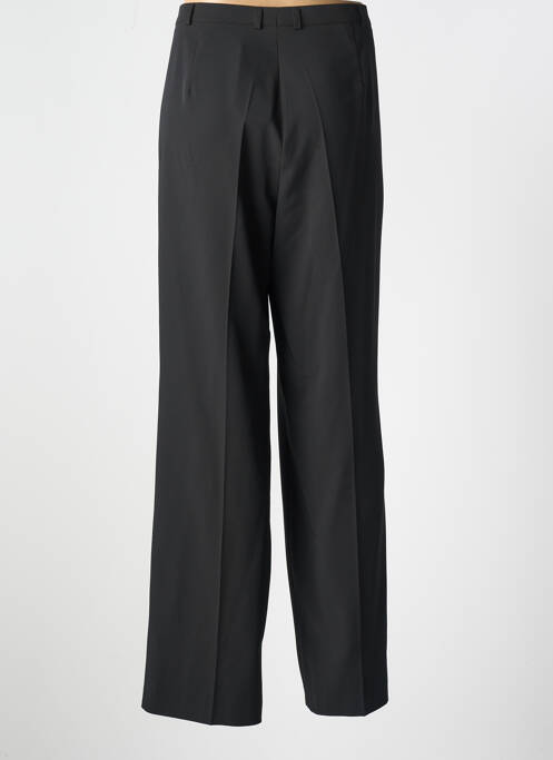 Pantalon droit tissage crêpe taille normale noir FE EDITION femme