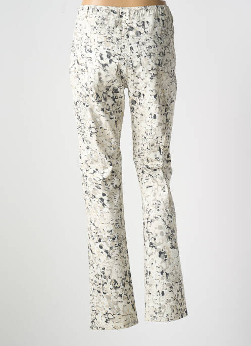 Pantalon slim tissage popeline taille normale beige PAUSE CAFE femme