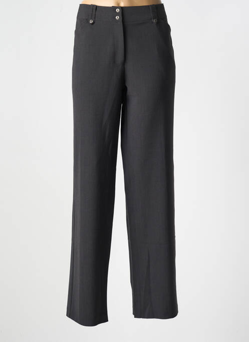 Pantalon droit gris FIGURE LIBRE pour femme