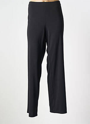 Pantalon droit tissage crêpe taille normale noir BARBARA LEBEK femme