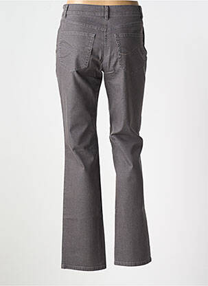 Jeans coupe droite stretch taille normale gris LEBEK femme