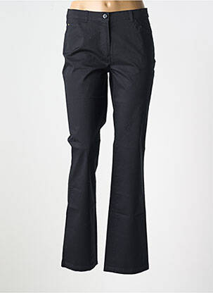 Pantalon droit stretch taille normale noir LEBEK femme