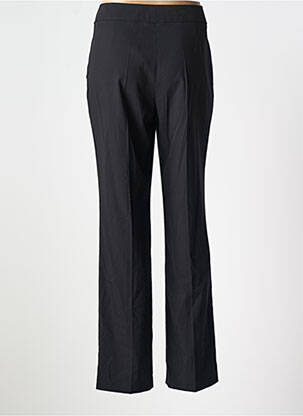 Pantalon droit fermeture zippée sous rabat boutonné taille normale noir LEBEK femme