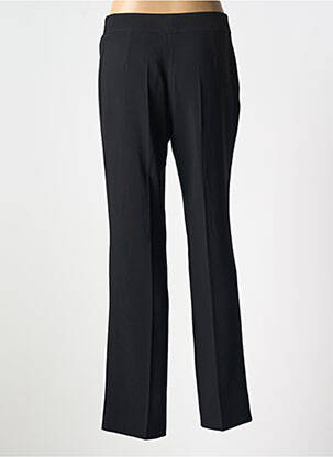 Pantalon droit tissage crêpe taille normale noir LEBEK femme