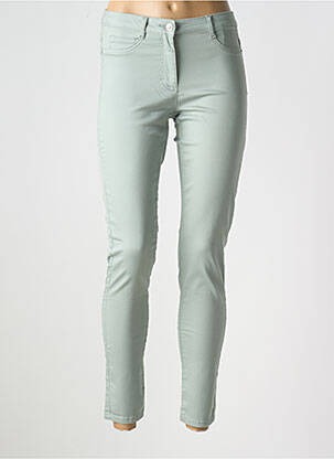 Jegging tissage denim taille normale vert BARBARA LEBEK femme