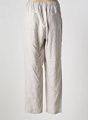 Pantalon droit taille élastique taille normale gris BARBARA LEBEK femme