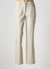 Jeans coupe droite beige LEBEK pour femme seconde vue