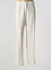 Pantalon droit beige LISA CHESNAY pour femme seconde vue