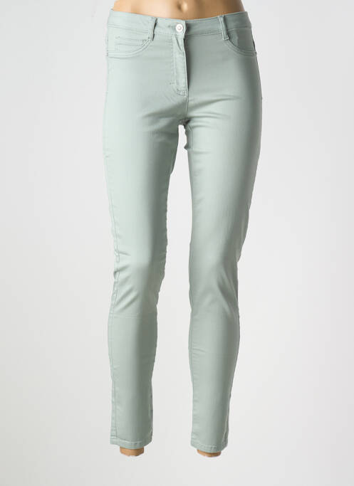 Jegging tissage denim taille normale vert BARBARA LEBEK femme