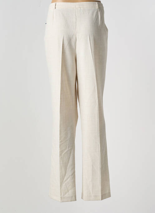 Pantalon droit beige LISA CHESNAY pour femme