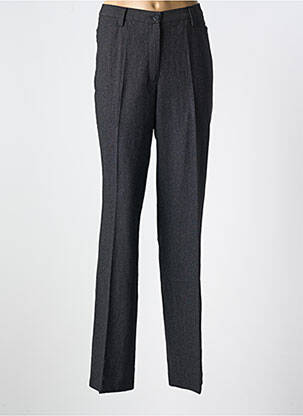 Pantalon droit fermeture zippée sous rabat boutonné taille normale noir GARDEUR femme