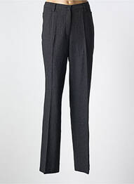 Pantalon droit fermeture zippée sous rabat boutonné taille normale noir GARDEUR femme