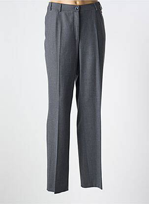 Pantalon droit fermeture zippée sous rabat boutonné taille normale gris GARDEUR femme