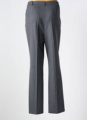 Pantalon droit fermeture zippée sous rabat boutonné taille normale gris GARDEUR femme
