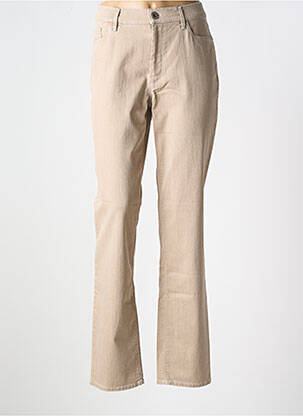 Jeans coupe droite stretch taille normale beige GARDEUR femme