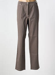 Pantalon droit stretch taille normale marron GARDEUR femme