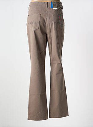 Pantalon droit stretch taille normale marron GARDEUR femme
