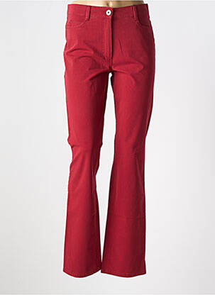Pantalon droit stretch taille normale rouge ATELIER GARDEUR femme