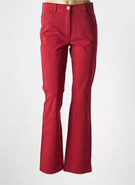 Pantalon droit stretch taille normale rouge ATELIER GARDEUR femme