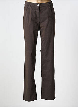 Pantalon droit stretch taille normale marron ATELIER GARDEUR femme