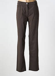 Pantalon droit stretch taille normale marron ATELIER GARDEUR femme