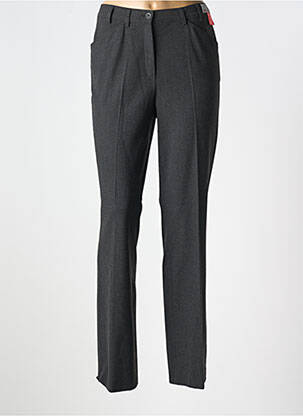 Pantalon droit tissage popeline taille normale gris GARDEUR femme