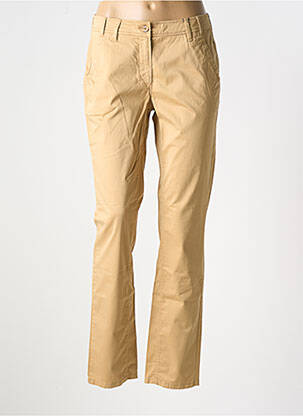 Pantalon droit stretch taille normale beige ATELIER GARDEUR femme