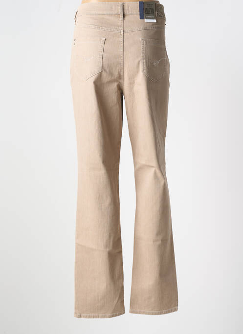 Jeans coupe droite marron GARDEUR pour femme