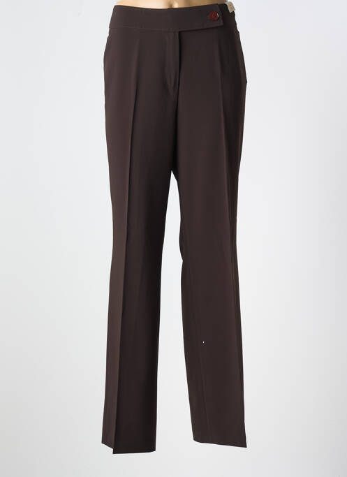 Pantalon droit marron GARDEUR pour femme