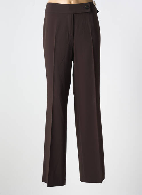 Pantalon droit marron fonce GARDEUR pour femme