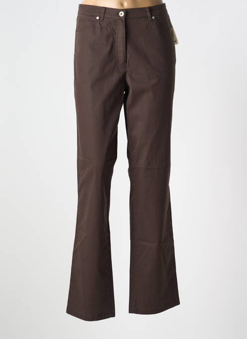Pantalon droit marron GARDEUR pour femme