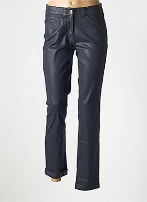 Pantalon slim tissage enduit taille normale bleu GERKE MY PANTS femme