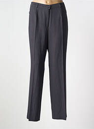 Pantalon droit taille à pinces taille haute gris GERKE MY PANTS femme