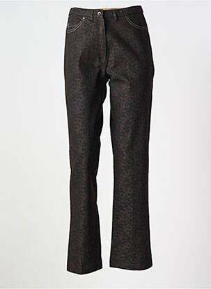 Pantalon slim taille élastique taille normale marron GUY DUBOUIS femme