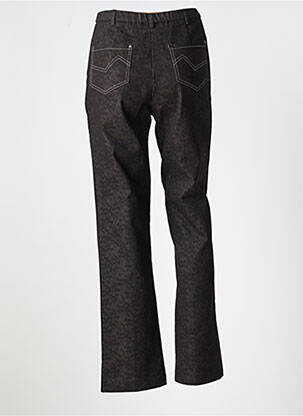 Pantalon slim taille élastique taille normale marron GUY DUBOUIS femme