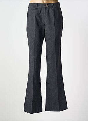 Pantalon flare taille à pinces taille haute gris HUCKE WOMAN femme
