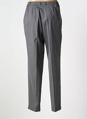 Pantalon droit coupe carotte taille haute gris HUCKE WOMAN femme
