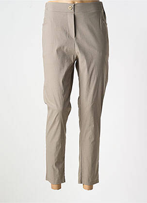 Jegging tissage popeline taille normale gris KAKIE femme