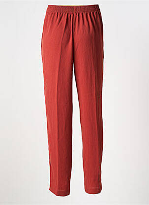 Pantalon slim taille élastique taille haute orange INTUITION femme