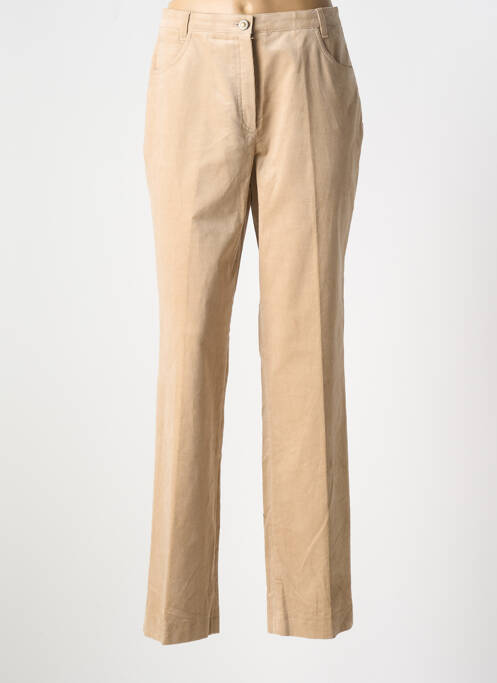 Pantalon droit beige HUCKE WOMAN pour femme